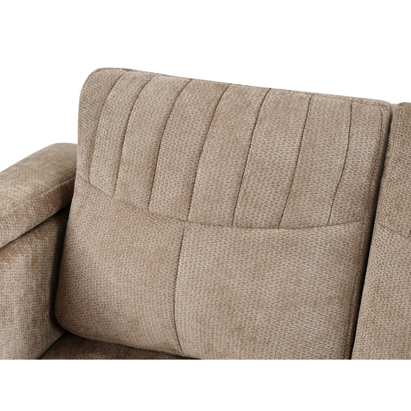 Chaise longue d'intérieur surdimensionnée 55 po, Brun
