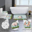 Ensemble de tapis pour salle de bain 4 pièces Joyeuses Pâques