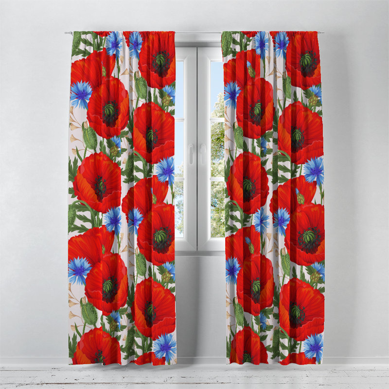 Semi Sheer Curtain, 20" W x 61" L