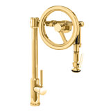 Endeavor Wheel Pulldown Faucet - Lever Sprayer