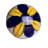 Set of Eight Blue And Yellow Floral Ceramic Drawer Pull Knobs