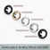 2 Pack Sink Overflow Ring Bathroom Kitchen Sink Basin Trim Overflow Cover Hole Insert Cap