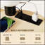 Table basse Table d'appoint ronde avec station de charge, table de bout à 3 niveaux avec sac de rangement en tissu et tablette
