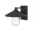 Scott Outdoor Wall Sconce in Black