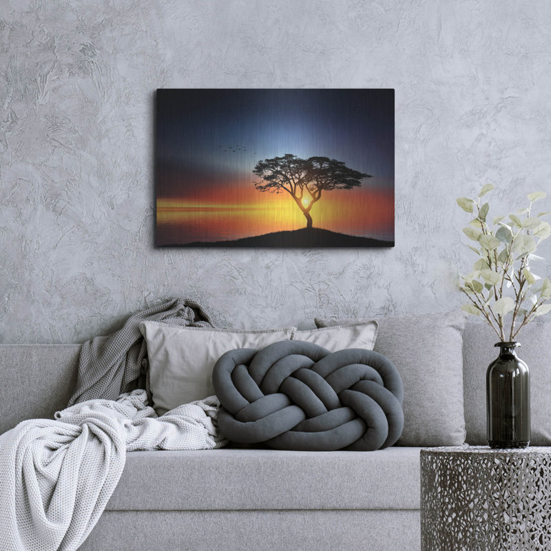 «The Soft Twilight», art mural en métal, H 24 po x l 36 po