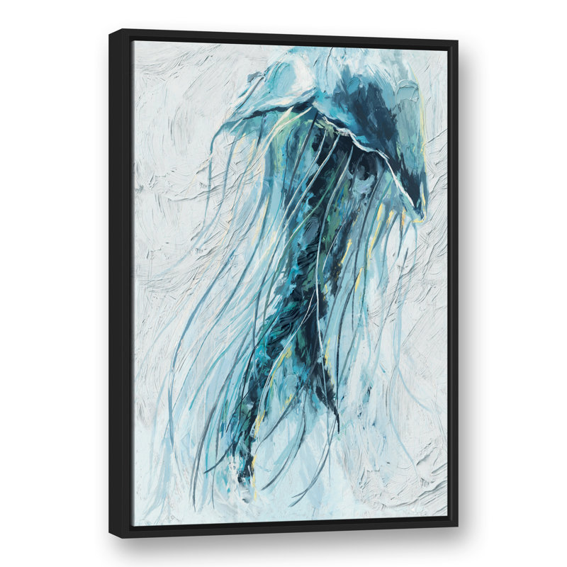 Peinture de méduse peinte, reproduction d'art sur toile, H 37,75 po x l 25,75 po