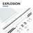 68" – 72" W x 78"H Double Sliding Soft Closing Frameless Glass Shower Doors | 3/8" Tempered Clear Glass | Leak-Proof Precision | Durable Stainless-Steel Hardware-108471376