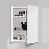 R3 Series Recessed or Surface Mount Frameless Medicine Cabinet with 4 Adjustable Shelves