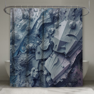 Rideaux de douche géométriques 3D