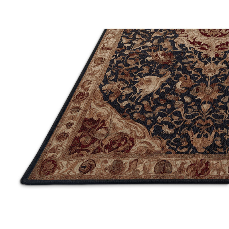 Tapis brun lavable à la machine, Rectangle 8 pi x 12 pi