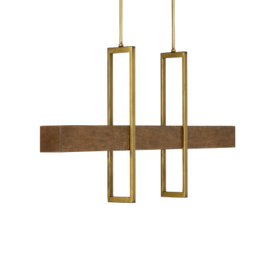 Lustre rectangulaire unique à 1 lumière DEL Tonbridge