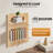 23.6x15.7" Wooden Rectangular Pegboard Combination Wall Organizer Kit