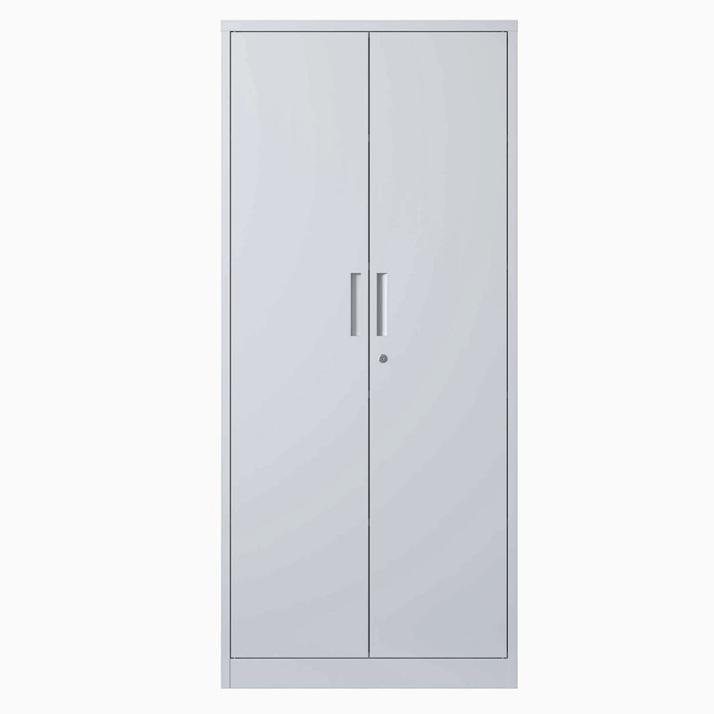 Armoire de rangement en acier 71 po pour outils avec portes et 3 tablettes réglables, armoires de rangement pour garage, classeur verrouillable pour bureau à domicile, salle de classe, garde-manger