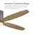 54 in. 5-Solid Wood Blades Indoor Standard Ceiling Fan Flush Mount with Remote Integrated LED-1164804672-1164804701
