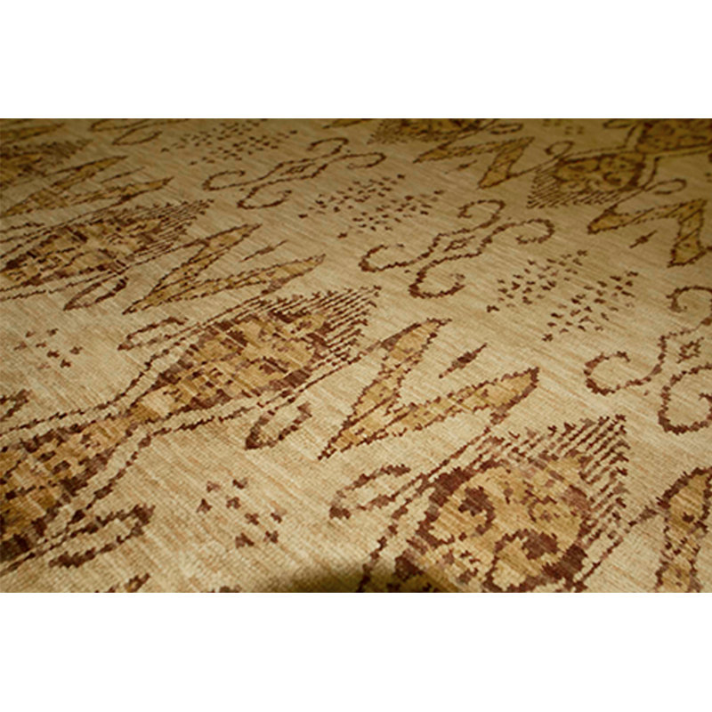 Tapis brun de haute qualité noué à la main