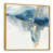 Toile avec cadre flottant or
