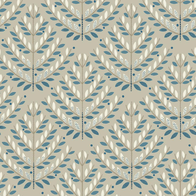 Rouleau de papier peint L 33 pi x l 20,5 po Norrland, Bleu