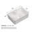 Contemporary Ceramic Rectangular Vessel Bathroom Sink