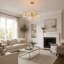 Lustre en cristal 23 po