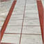 Marbre blanc 12 x 24, marbre naturel, pour mur, fini texturé à l'OL, marbre cannelé 3D, pierre naturelle, 1 boîte de 4 pièces