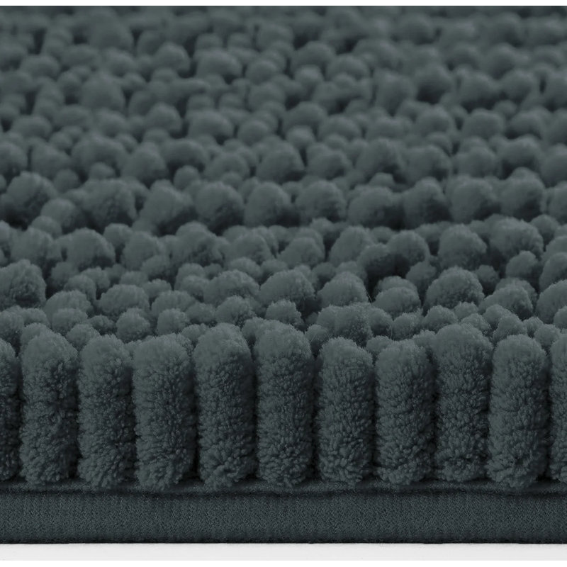 Tapis de salle de bain 24 po x 16 po - Gris anthracite, Gris anthracite