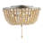 Ohlone Farmhouse Wood Beaded/Metal LED Flush Mount-123703378-70777069