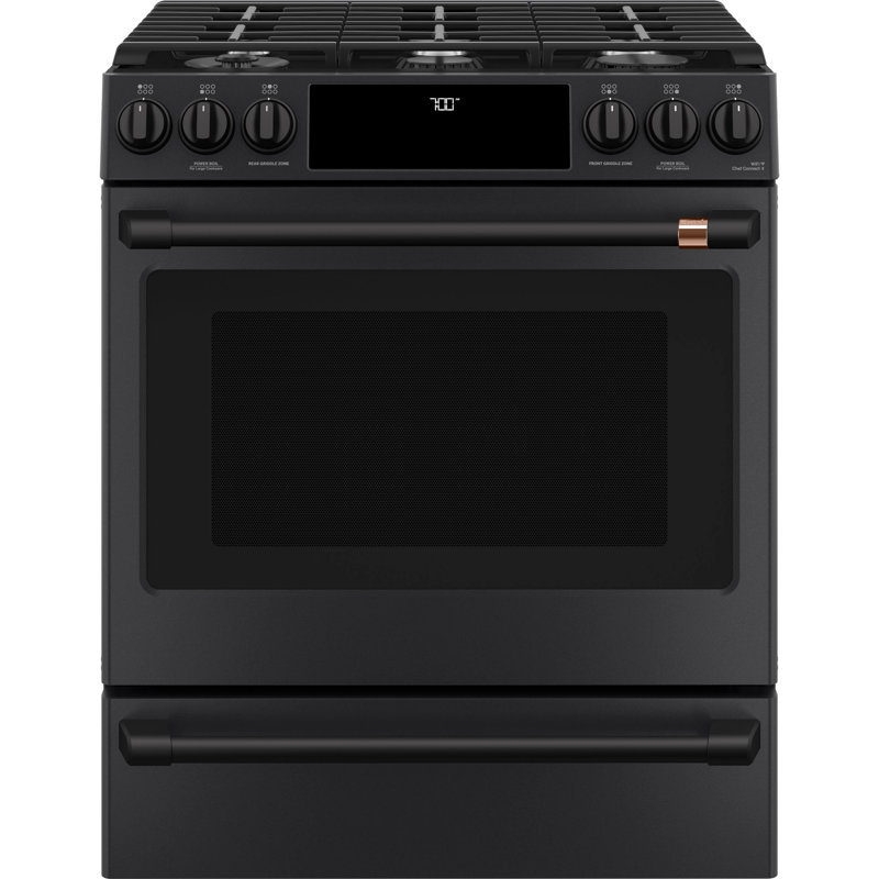 Front Control Gas Range Handle Kit, Flat Black