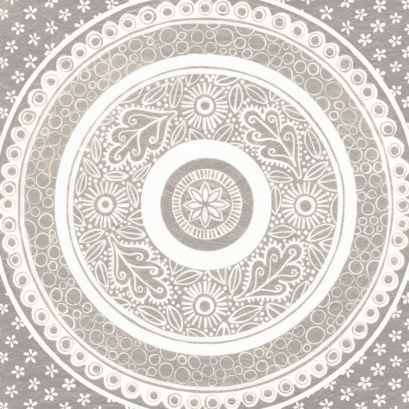 Hemma III Neutral by Kathrine Lovell - No Frame Print on Canvas, 91cm H x 91cm W x 3.8cm D