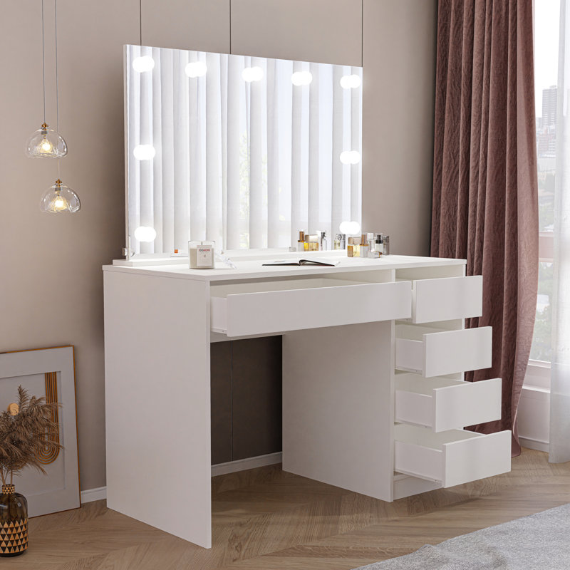 Dressing Table, White Matt