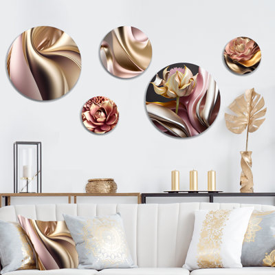 Abstract Wall Decor on Metal