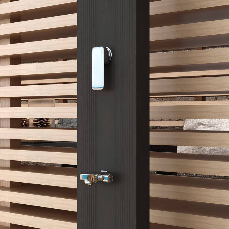 Douche solaire noire avec douche extérieure 20l