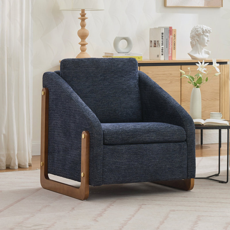 Fauteuil Chenille, Bleu