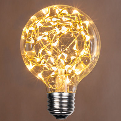 25 Watt Equivalent G80 LED Non-Dimmable Light Bulb Warm White (2700K) E26/Medium (Standard) Base