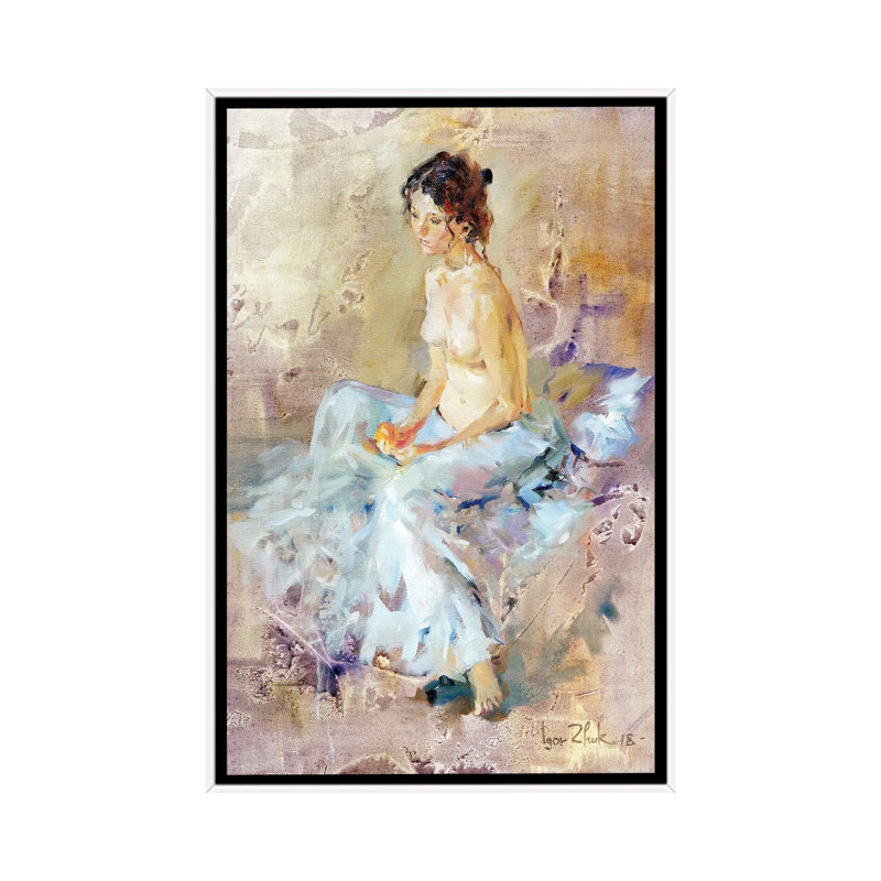 A Nude With Orange by Igor Zhuk - Painting on Canvas