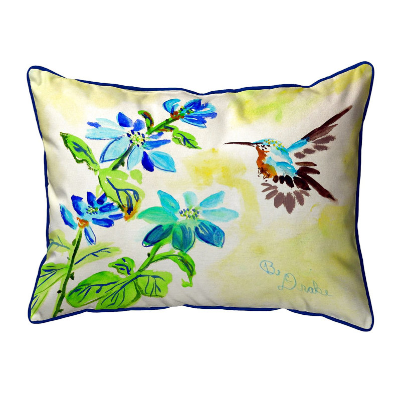  Housse et insert de coussin rectangulaire pour l'extérieur Hummingbird, 16 po x 20 po