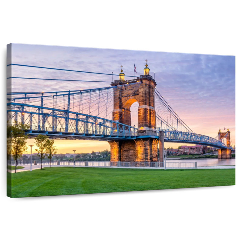 Pont suspendu Roeble Cincinnati, H 8 po x l 12 po