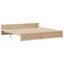 Bookcase Bed Without Mattress Solid Wood Pine-301055608