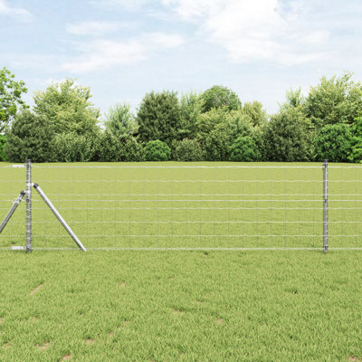 Euro Fence With 7 Posts Galvanised Steel