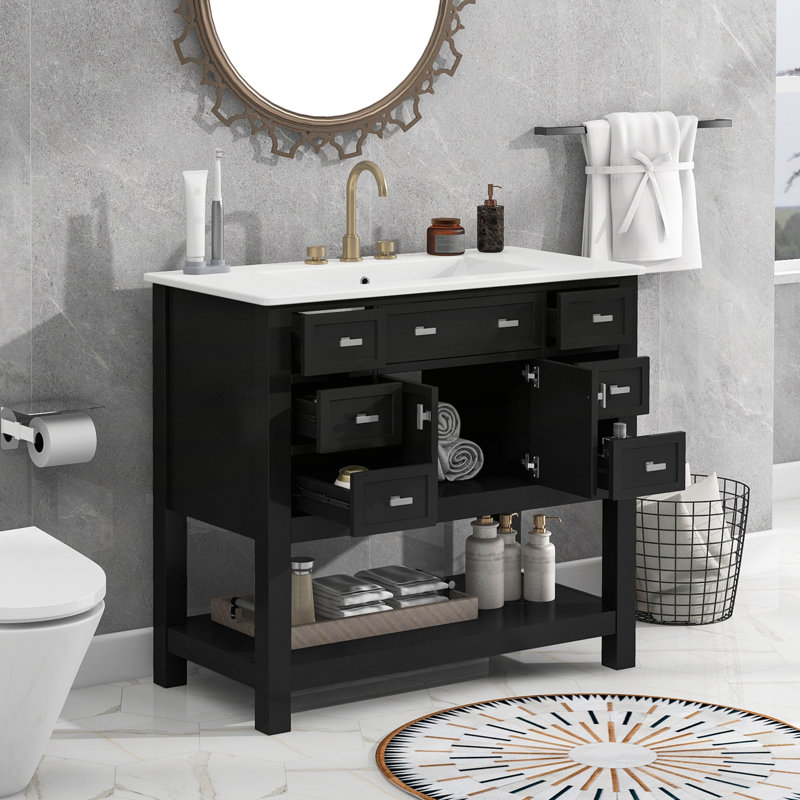 36'' Bathroom Vanity with Top Sink