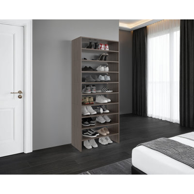 Range-chaussures moderne Sahara FM, noyer gris