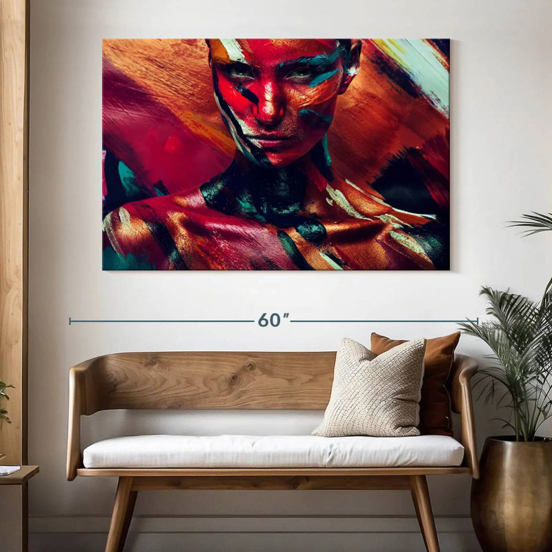 Senne Amazon Female Portrait, 34" H x 51" W