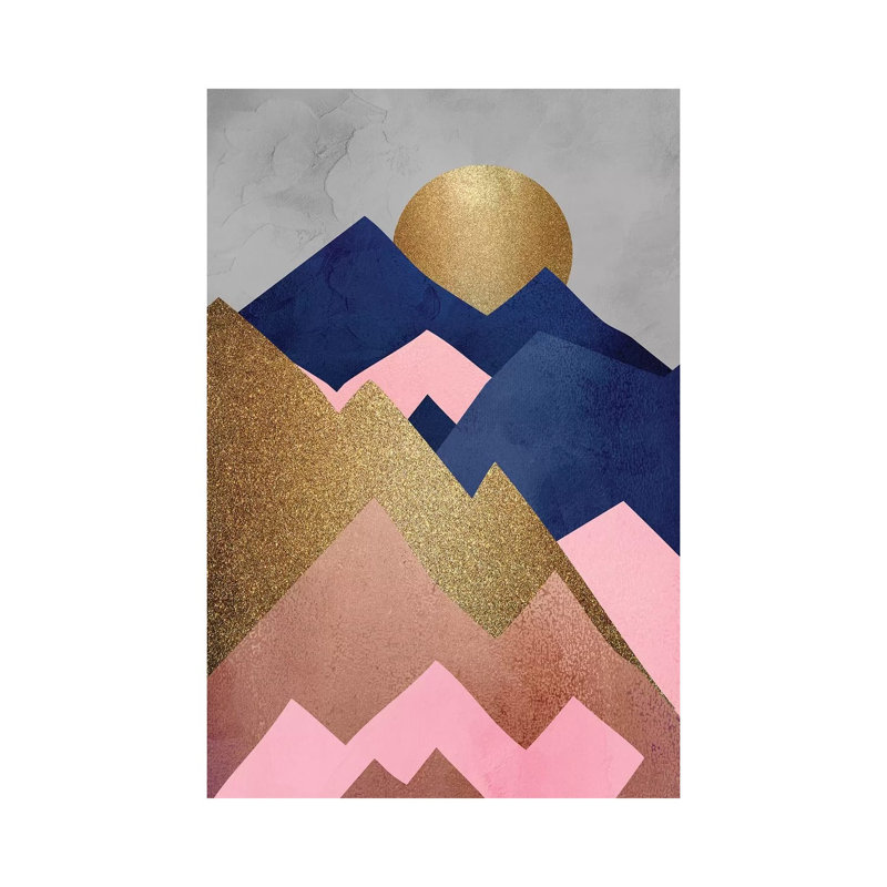 Mountain Range I by Kimberly Allen - Print on Canvas, 66.04cm H x 45.72cm W x 3.81cm D, Wrapped Canvas