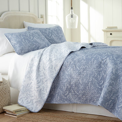 Ensemble de courtepointe réversible traditionnel en microfibre Winter Brush