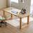 Burlywood Rectangular Solid Wood Writing desk-47281155