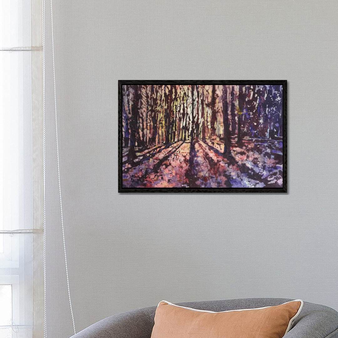 Wald bei Sonnenuntergang von Ryan Fox - Galerie-verpackte Leinwand Giclée auf Leinwand