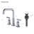 Widespread 2-handle Bathroom Faucet with Drain Assembly-96327392