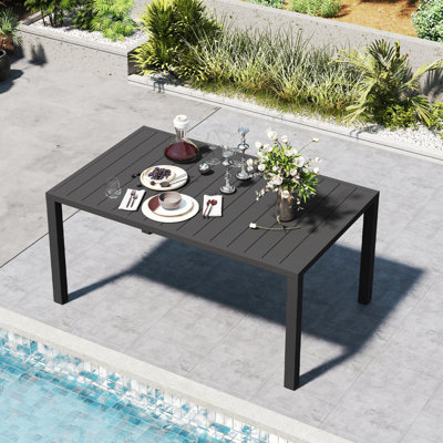 Domi Patio Outdoor Metal Dining Table