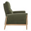 Fauteuil inclinable rembourré Michelle avec pieds en bois massif et accoudoirs rembourrés Michelle-119783490