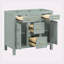 [Cabinet seulement] Meuble-lavabo vert clair de 36 po (lavabo non inclus)