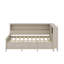 Lit de jour en bois avec tablettes et tiroirs de rangement-1152130545